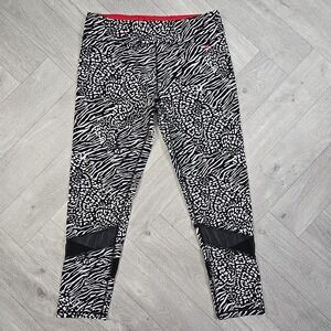 Tommy Hilfiger Woman's XXL Leggings Animal Print Black & White Zebra Leopard